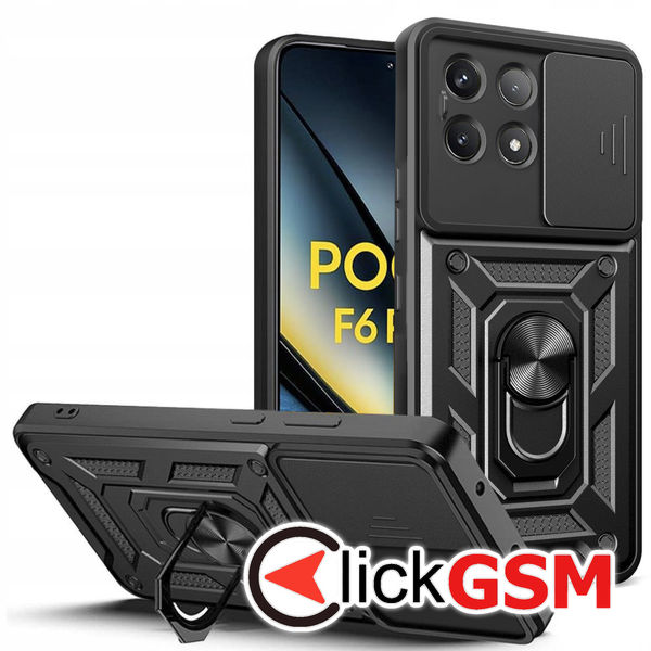 Husa CamShield negru Xiaomi POCO F6 Pro edb