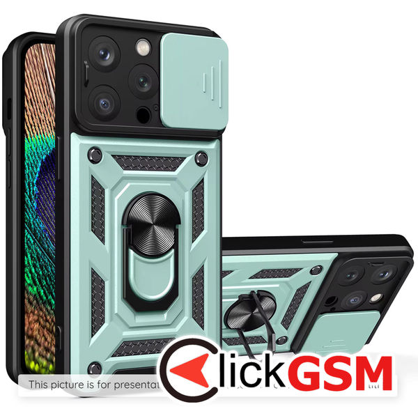 Husa CamShield verde Google Pixel 9 fr1