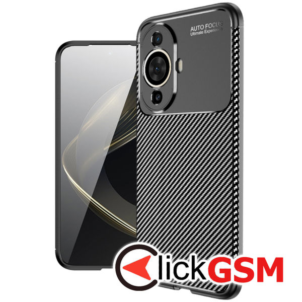 Husa Carbon Fiber negru Huawei nova 11 bhl