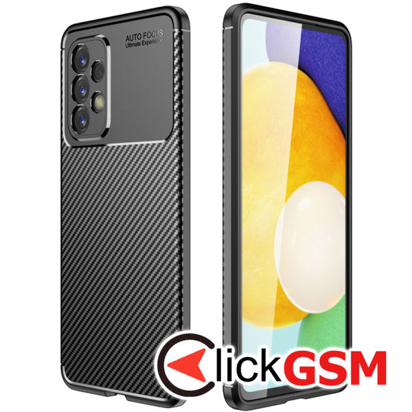 Husa Carbon Fiber negru Samsung Galaxy A53 5G bh0