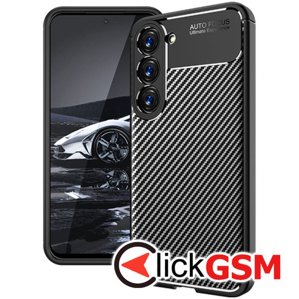 Husa Carbon Fiber negru Samsung Galaxy S23 bh3