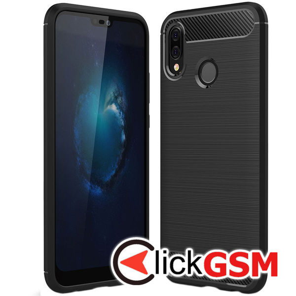 Husa Carbon Silicone Huawei P20 Lite