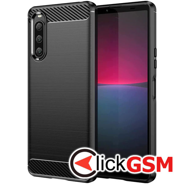 Husa Carbon Silicone Sony Xperia 10 V