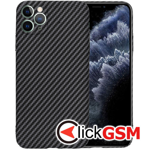 Husa Carbonite negru Apple iPhone 11 Pro Max d7c