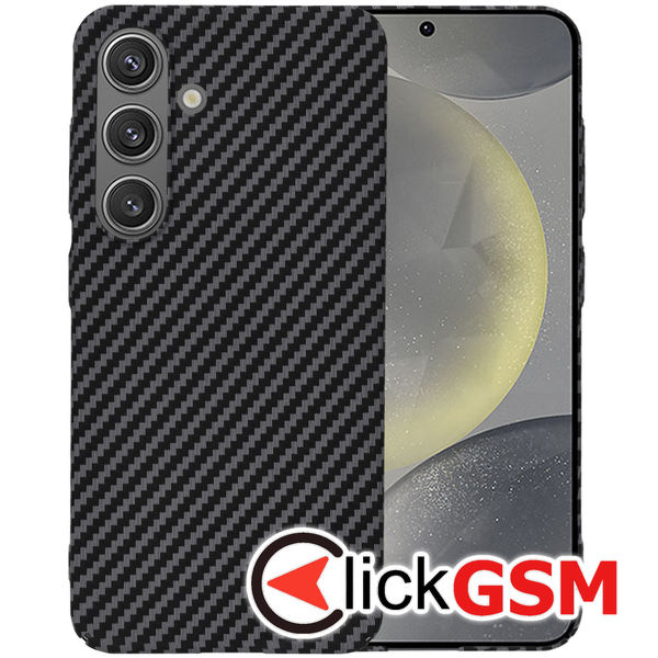 Husa Carbonite negru Samsung Galaxy S24 dx3