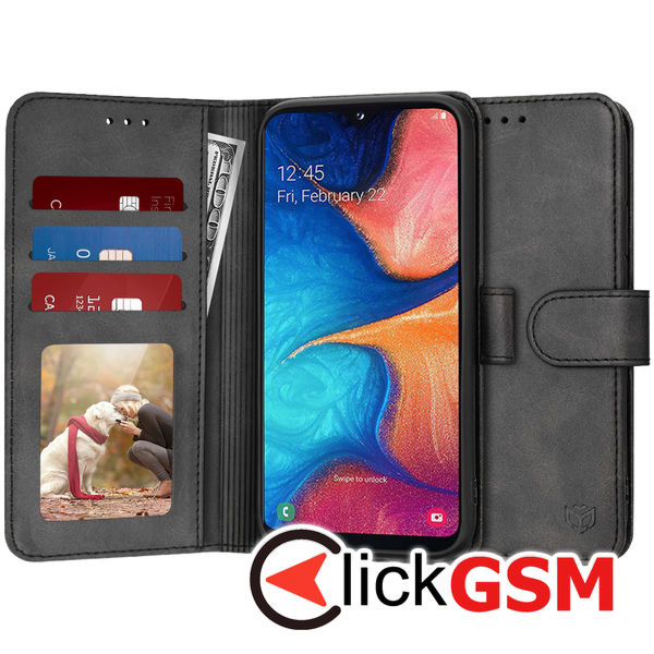 Husa Carte negru Samsung Galaxy A20e 93a