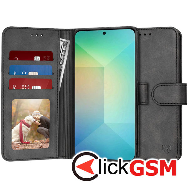 Husa Carte negru Samsung Galaxy S25 6a0