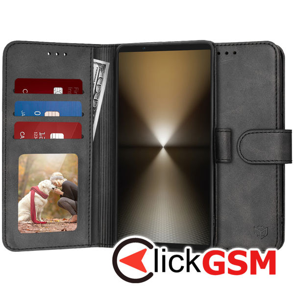 Husa Carte negru Sony Xperia 1 VI d4r