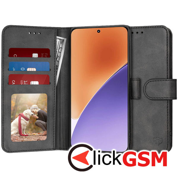 Husa Carte negru Xiaomi 15 exd