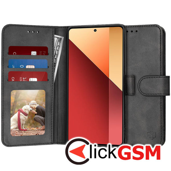 Accesoriu Husa Carte Negru Xiaomi Redmi Note 13 Pro 4G