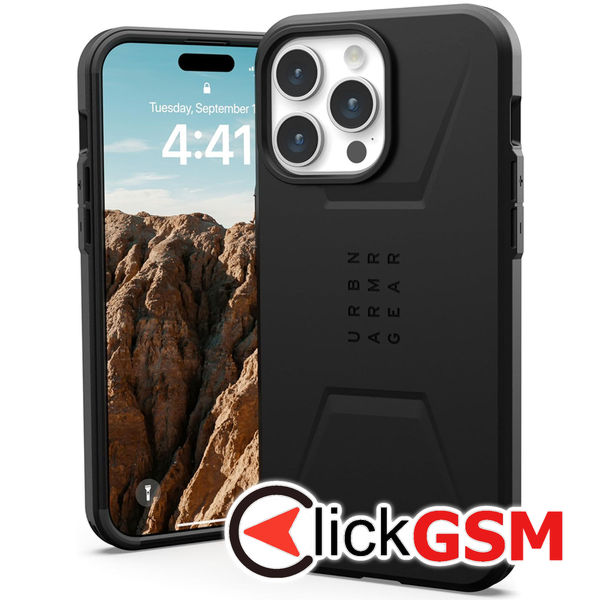 Husa Civilian negru Apple iPhone 15 Pro Max ilj