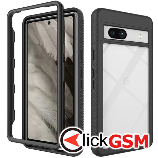 Husa Defense 360 negru Google Pixel 7a 41j