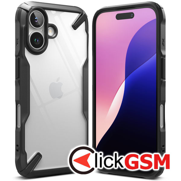 Husa Fusion negru Apple iPhone 16 gop