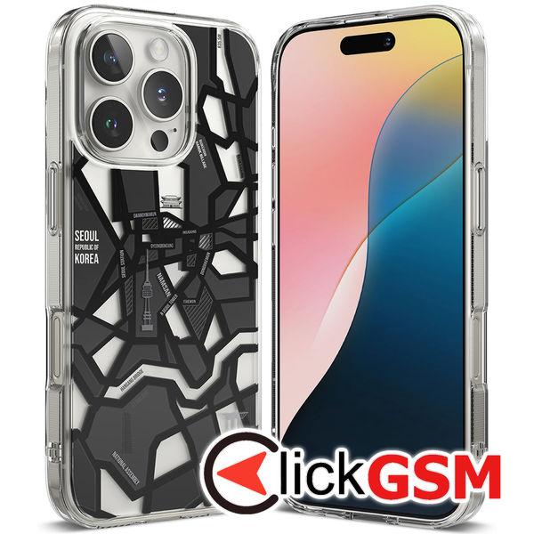 Husa Fusion negru Apple iPhone 16 Pro c2t