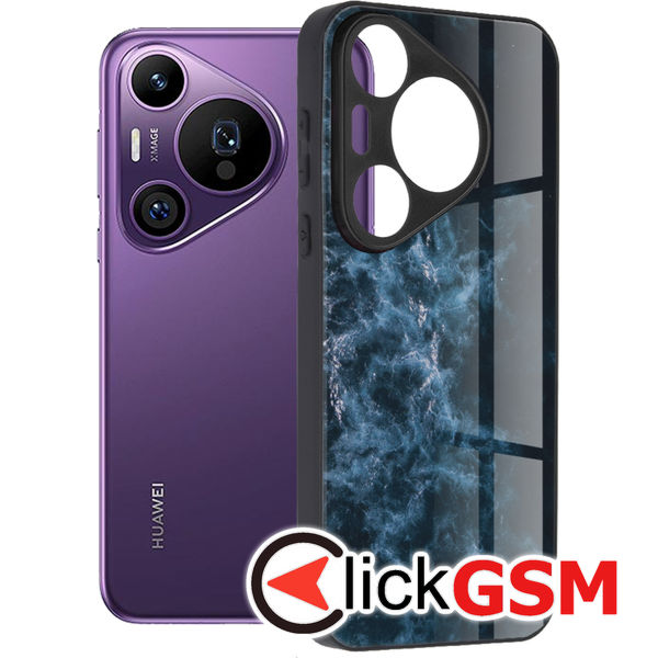 Husa Glaze albastru Huawei Pura 70 Pro edw