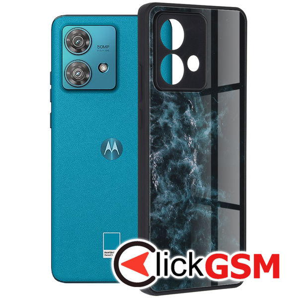 Husa Glaze albastru Motorola Edge 40 Neo 4o5