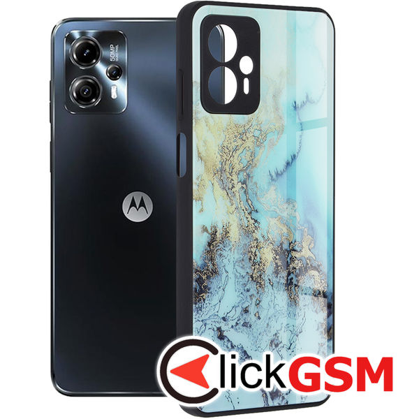 Husa Glaze bleu Motorola Moto G23 7bo