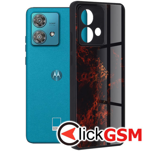 Husa Glaze rosu Motorola Edge 40 Neo 4o4