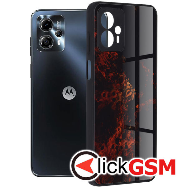 Husa Glaze rosu Motorola Moto G23 7bm