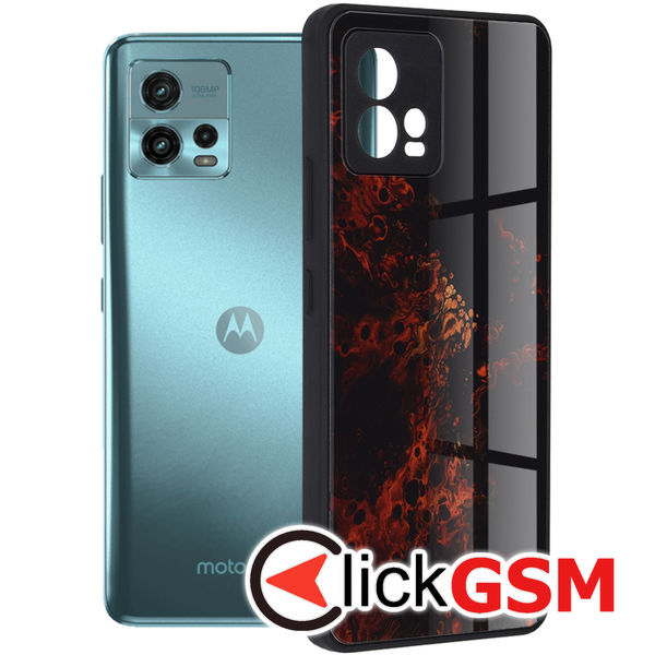 Husa Glaze rosu Motorola Moto G72 420