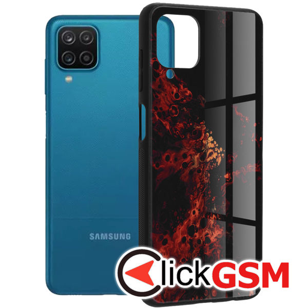 Husa Glaze rosu Samsung Galaxy A12 4su