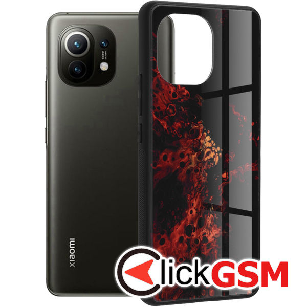 Husa Glaze rosu Xiaomi Mi 11 78p