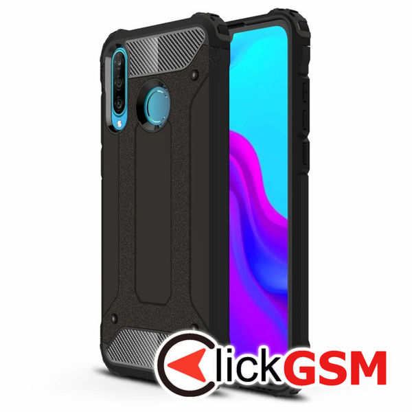 Husa Hybrid Armor negru Huawei P30 Lite 7j9