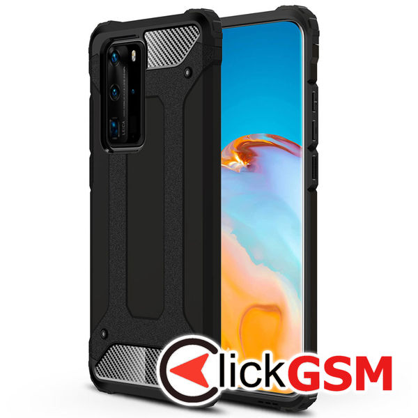 Husa Hybrid Armor negru Huawei P40 Pro 7kk