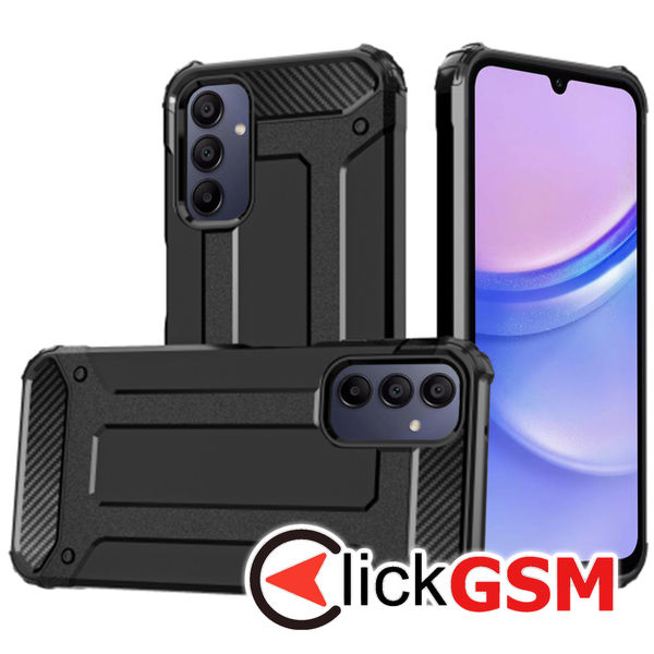 Husa Hybrid Armor negru Samsung Galaxy A15 5G 4wx