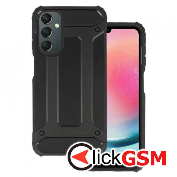 Husa Hybrid Armor negru Samsung Galaxy A25 50q