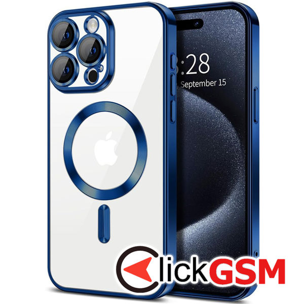 Husa Luxury Crystal albastru Apple iPhone 16 Pro Max gkq