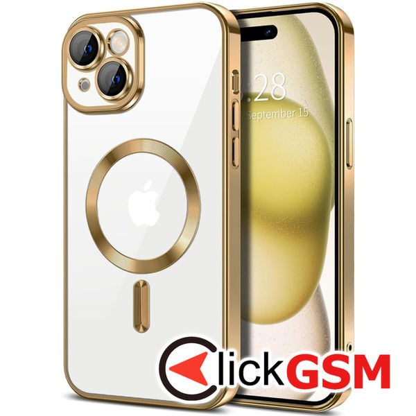 Husa Luxury Crystal auriu Apple iPhone 15 a9e