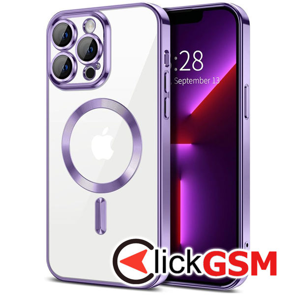 Husa Luxury Crystal mov Apple iPhone 13 Pro Max 9no