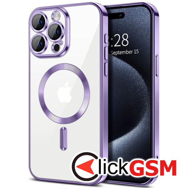 Husa Luxury Crystal mov Apple iPhone 15 Pro Max a9x