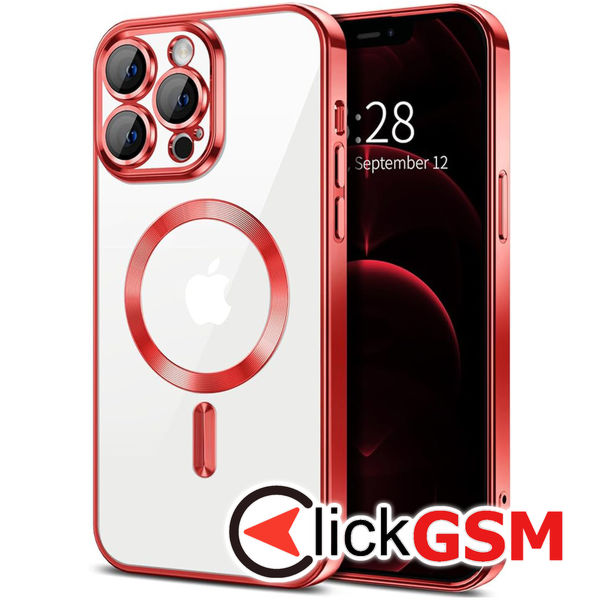 Husa Luxury Crystal rosu Apple iPhone 12 Pro Max a8b