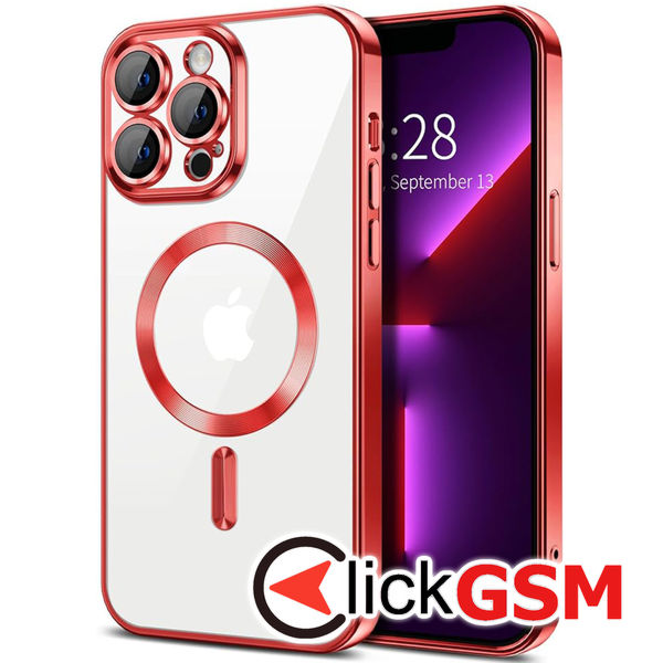 Husa Luxury Crystal rosu Apple iPhone 13 Pro Max 9nk