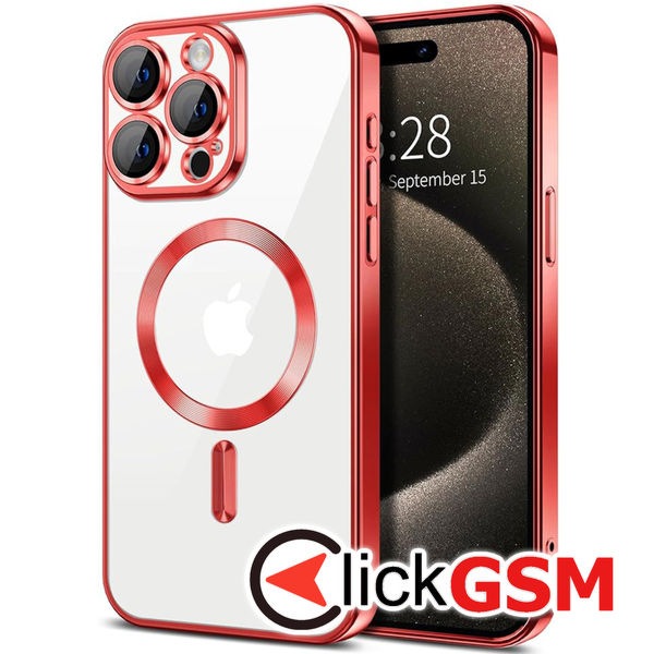 Husa Luxury Crystal rosu Apple iPhone 16 Pro gkg