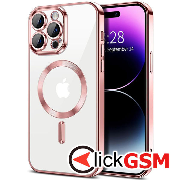 Husa Luxury Crystal roz Apple iPhone 14 Pro Max a91