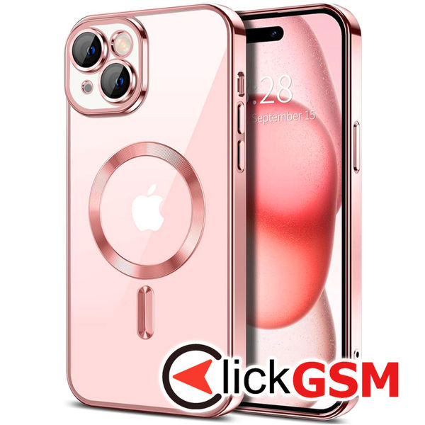 Husa Luxury Crystal roz Apple iPhone 15 Plus 9oa