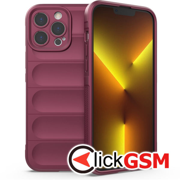 Husa Magic Shield bordo Apple iPhone 13 Pro Max 6hl