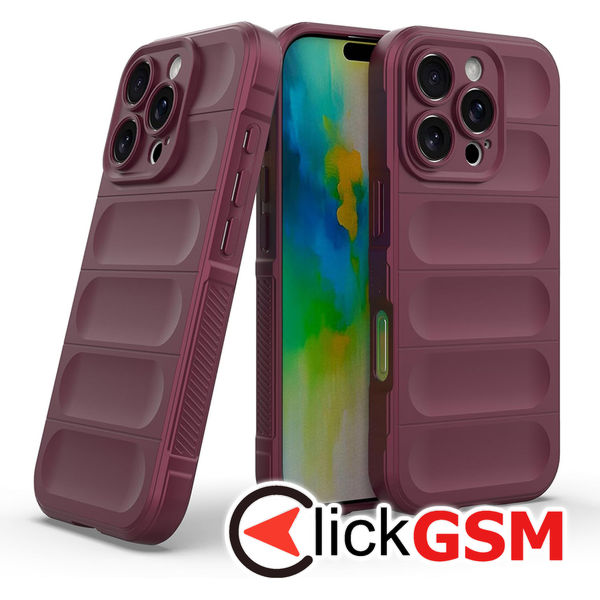 Husa Magic Shield bordo Apple iPhone 16 Pro Max 5ee