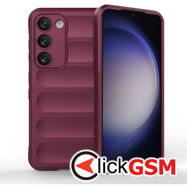 Husa Magic Shield bordo Samsung Galaxy S23+ 5ud