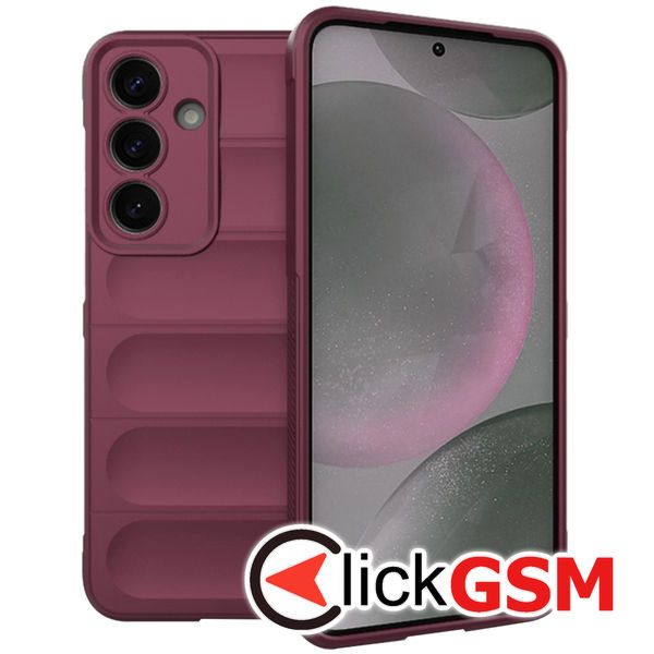 Husa Magic Shield bordo Samsung Galaxy S25 6i2