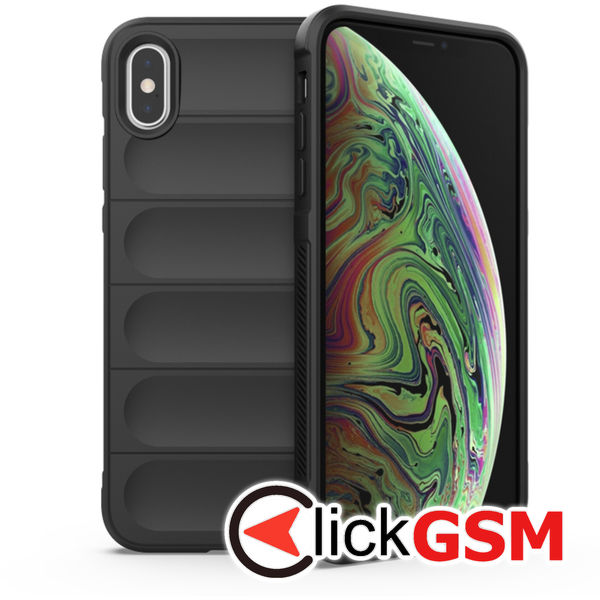 Husa Magic Shield negru Apple iPhone X 73e