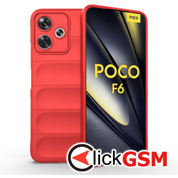 Husa Magic Shield rosu Xiaomi POCO F6 dzn