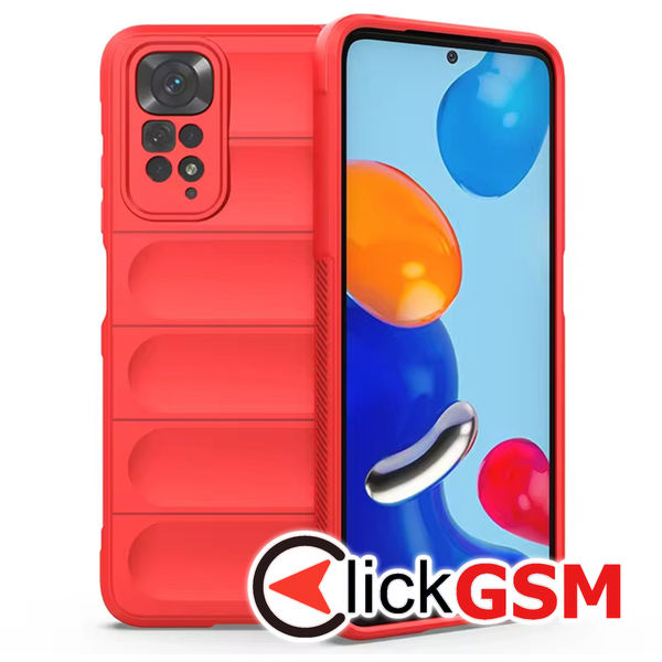 Husa Magic Shield rosu Xiaomi Redmi Note 11 7vg