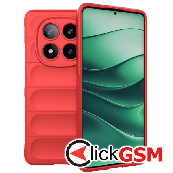 Husa Magic Shield rosu Xiaomi Redmi Note 14 Pro d8i