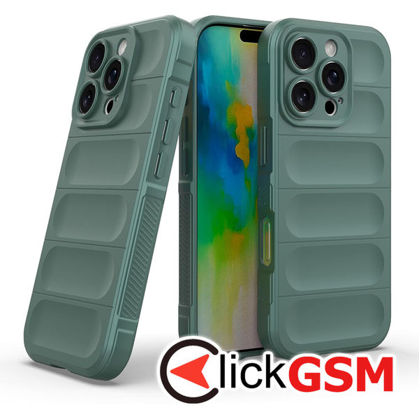 Husa Magic Shield verde Apple iPhone 16 Pro Max 5dw