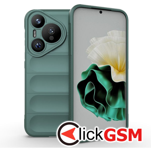 Husa Magic Shield verde Huawei Pura 70 brn