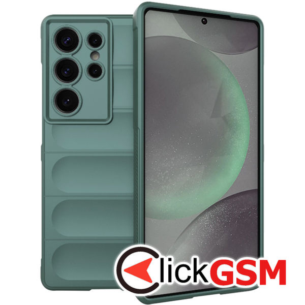 Husa Magic Shield verde Samsung Galaxy S25 Ultra 6if